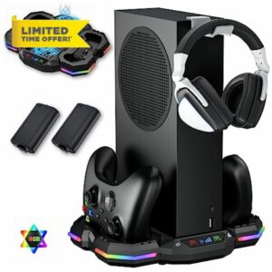 Wiilkac Cooling Fan Stand for Xbox Series S with RGB Light Strip