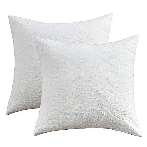 2 Pack 26" x 26" Euro Pillow Covers for Elegant Home Decorative