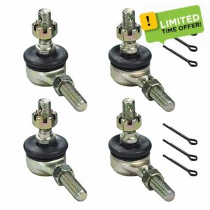 HOLATO 10-10mm Left Right Tie Rod Ball Joint for 50cc 70cc 90cc 110cc 125cc Tao Tao ATK 125 Coolster Baja Kazuma Roketa 4 Wheeler ATV Quad Go Cart Kart Pit Dirt Bike Moped Scooter Part