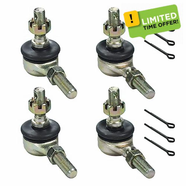 HOLATO 10-10mm Left Right Tie Rod Ball Joint for 50cc 70cc 90cc 110cc 125cc Tao Tao ATK 125 Coolster Baja Kazuma Roketa 4 Wheeler ATV Quad Go Cart Kart Pit Dirt Bike Moped Scooter Part