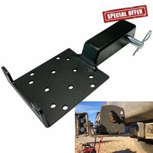 ANISUN Trailer Hitch Winch Mount Plate 2" Receiver Hitch Winch Mount Fit for Trailer ATV UTV SUV Truck Pickup Winch Mount