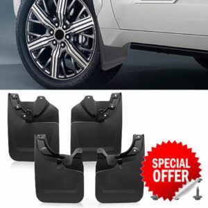 Mud Flaps Splash Guards Compatible with Toyota Tacoma 2023 Pickup (with Fender Flares)