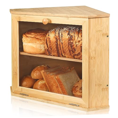 Easy to Assemble - Modern Bread Container for Bread Food Fruit Storage