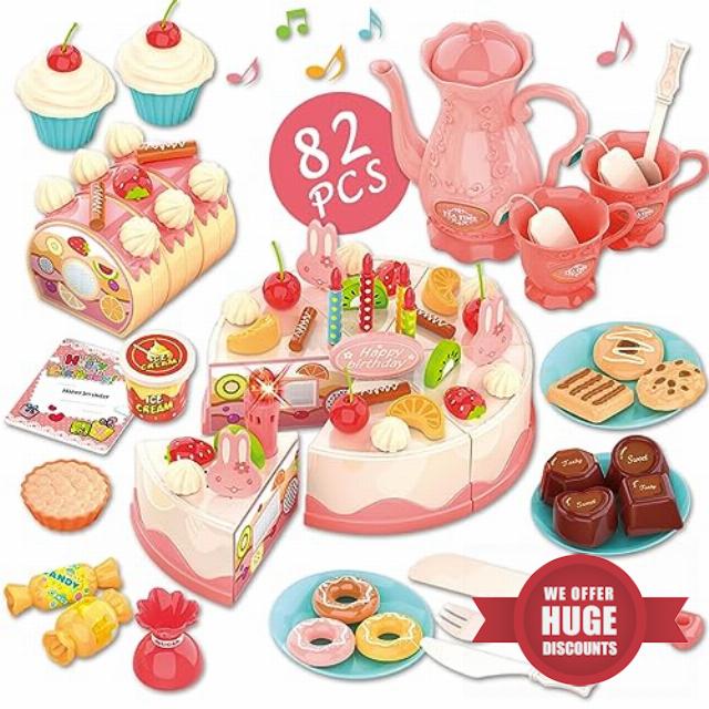 Elovien Tea Set for Little Girls