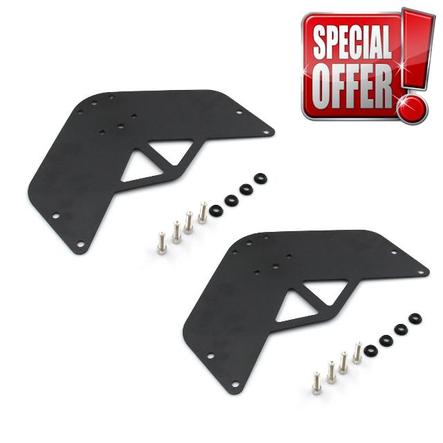LVOUP Hinge Mount Bracket Gasoline Locking Pack Set Compatible with JK JL JT 2007-2023 for 2 Gallon Gasoline Pack 2Pcs