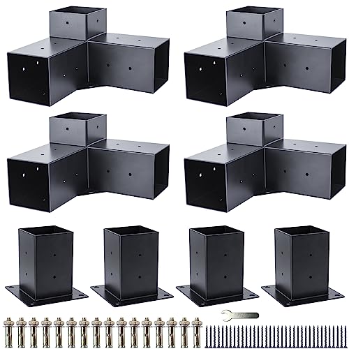 DIY Wooden Pergola Brackets Base Kit