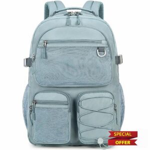 Lohol Water Resistant Daypack with Mulitiple Pockets for Travel Outdoor College