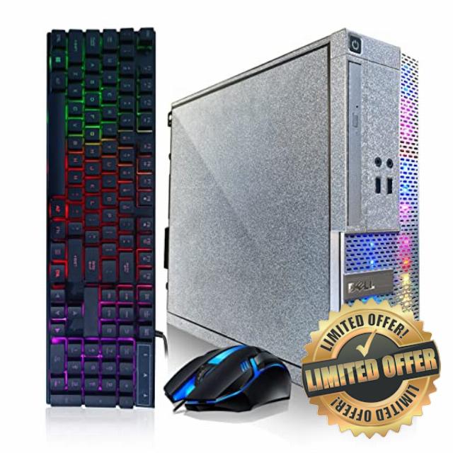 Dell PC Treasure Box RGB Desktop Computer Intel Quad Core I5 up to 3.6G
