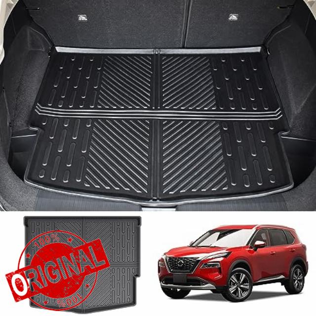 Utiiy Fit for 2021-2023 Nissan Rogue Cargo Mat TPE Cargo Liner All Weather Trunk Mat for 2021 2022 2023 Nissan Rogue Accessories