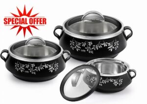 Cello Glitter Insulated Casserole Hot Pot Food Warmer