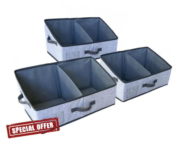 CASACORA Closet Storage Bin (Light Gray)