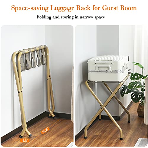 Foldable Space Saving Hotel Storage Rack