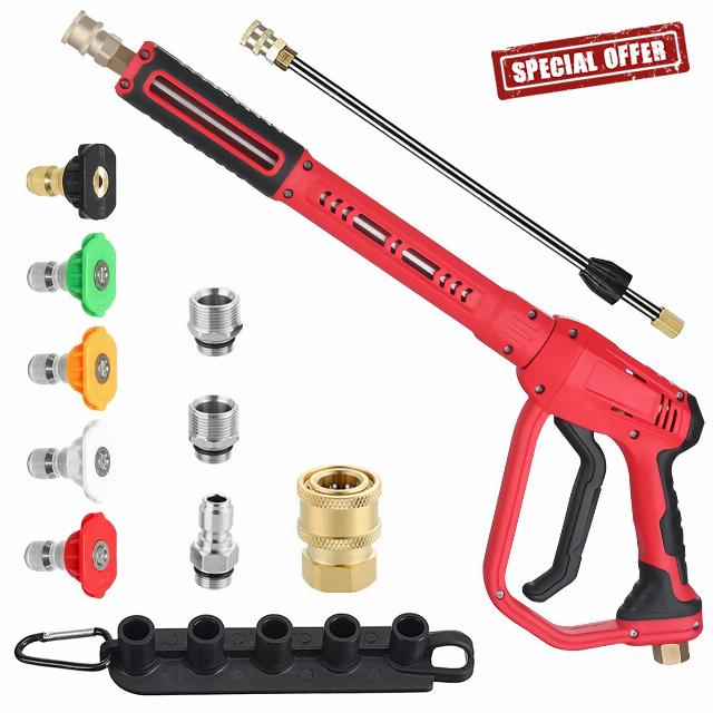 KEPDTAI Pressure Washer Gun with Replacement Wand Extension