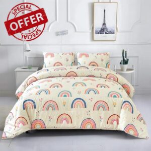 Btargot Lightweight Microfiber 3 Piece Comforter Set with 2 Pillow Covers