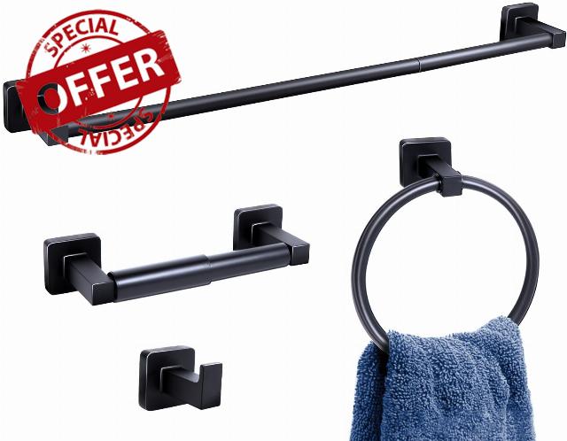 4-PCS Bathroom Hardware Set