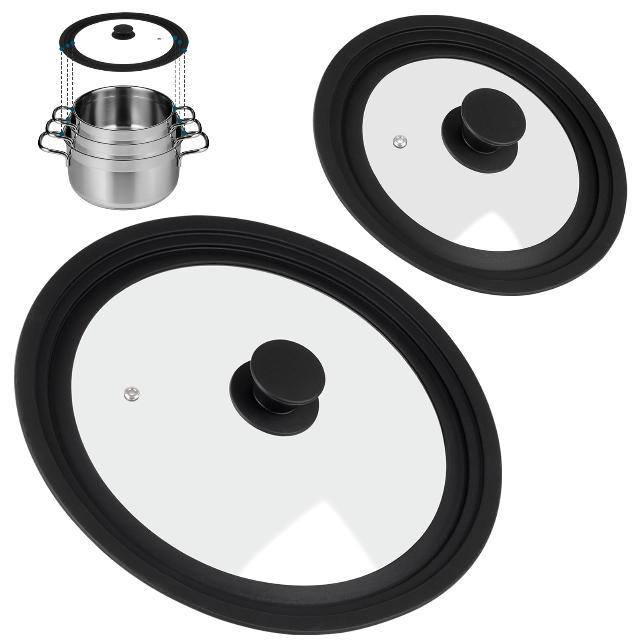 2 Pack Universal Lids for Pots