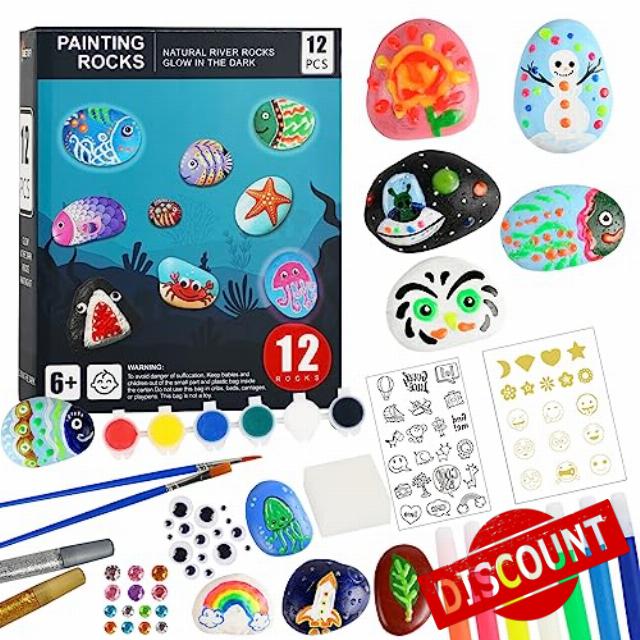 Simetufy Rocks Painting Kit