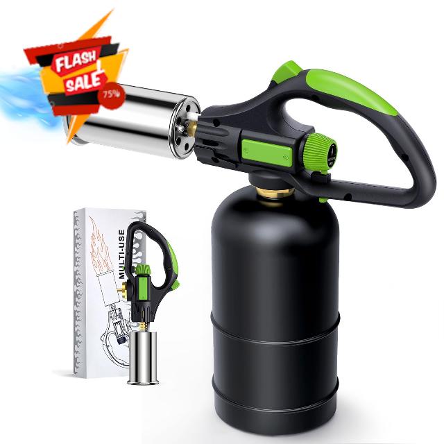 Powerful Grill Cooking Torch - Propane Kitchen Torch - Charcoal Sous Vide Torch Lighter for Searing Steak BBQ Cooking&Creme Brulee