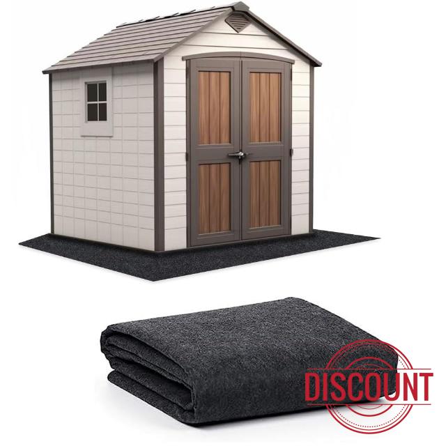 Ahpuhtan 8.2 x 8.2 FT Outdoor Storage Shed Mat