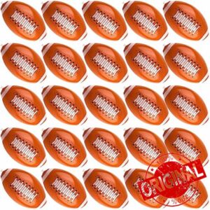 Restroma 30 Pack 16 Inch Inflatable Football Bulk Blow Up Footballs Large Inflatable Football Beach Balls for Summer Pool Beach Party Favors Sports Games
