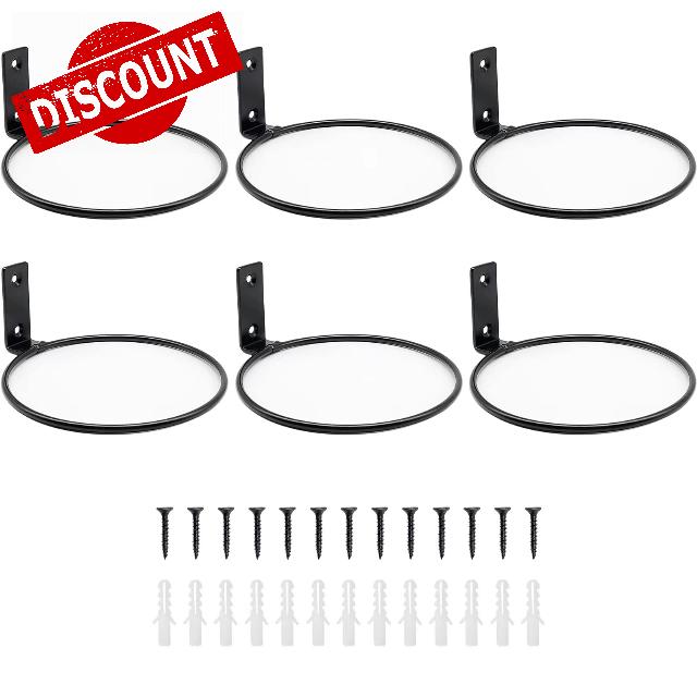 6 Pack 6 Inch Wall Flower Pot Holder Ring Plant Hanger