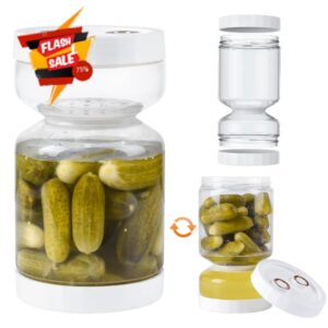 Trtyldt Glass Pickle Jar with Strainer Flip