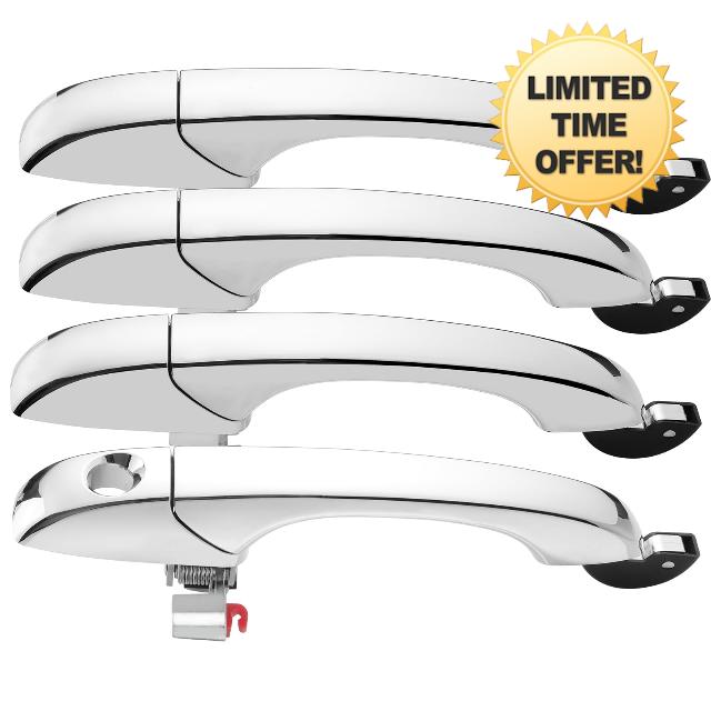 Lcyolada 4Pcs Outside Exterior Door Handle Set