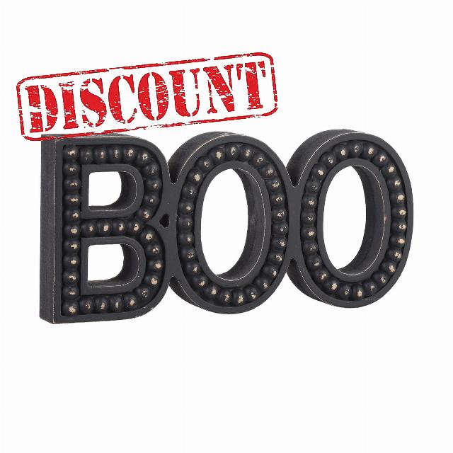 BAYSBAI Halloween Boo Sign