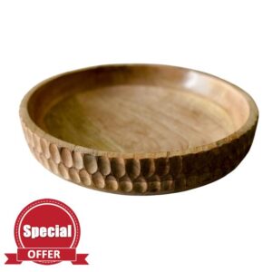 Louise Layne Rustic Wooden Bowl For Decor - Handcrafted Timeless Modern Decor - Elevate Your Space With A Unique Decorative Bowl Centerpiece