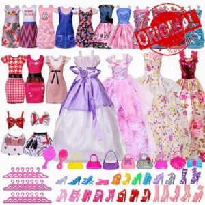 DDUNG 75pcs Doll Clothes and Accessories