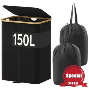 Lifewit 150L Laundry Basket with Lid