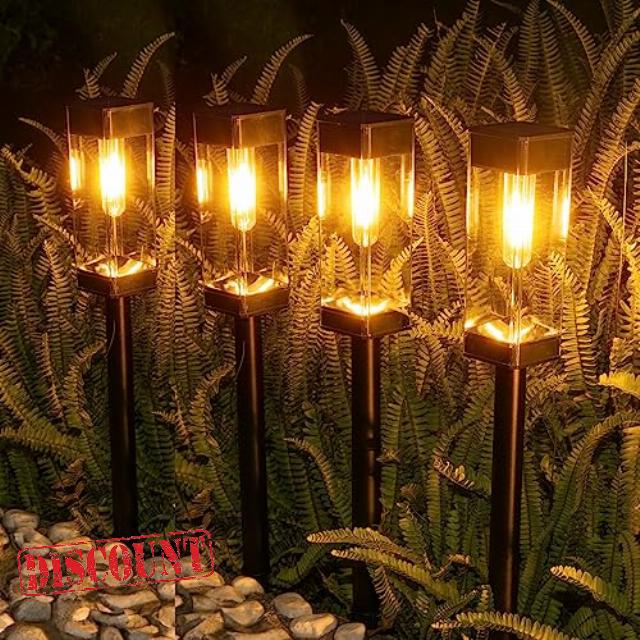 ILANCK Solar Pathway Lights 8 Pack