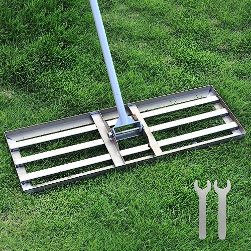 30''x 10'' Stainless Steel Base Lawn Leveler