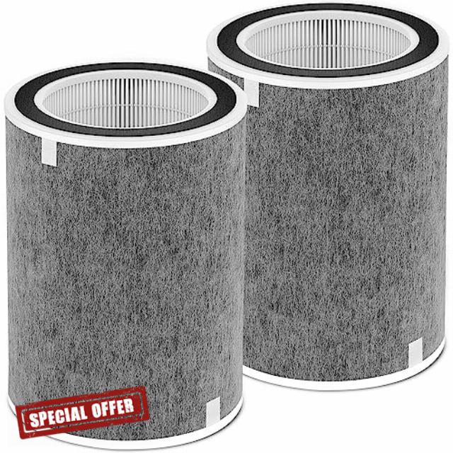 HP201 HP202 Replacement Filter 2Pack Compatible with Shark HP200 Series & HC502 Air Purifier MAX