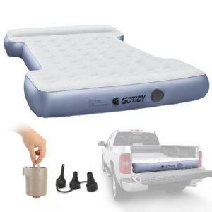 GOTIDY Truck Bed Air Mattress for Full&nbsp;Size&nbsp;6&lsquo;-6&rsquo;5&nbsp;Short&nbsp;beds - Inflatable Truck Bed Mattresses for Short Truck Beds with Wireless Rechargeable Pump