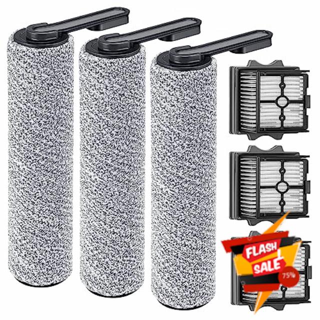BYOFI Replacement Brush Roller and HEPA Vacuum Filter for Tineco Floor ONE S5 & S5 PRO Cordless Wet Dry Vacuum Cleaner