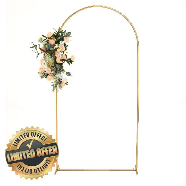 Vincidern 6.6 FT Wedding Arch Backdrop Stand