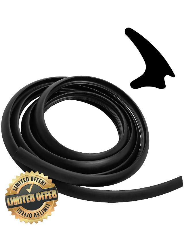 TIKSCIENCE RV Window Rubber Weatherproof Seal Strip Stationary Window Glass Edge Seal Rubber Window Locking Gasket 0.5" x 0.275" Fit for Boats RV Camper Windows