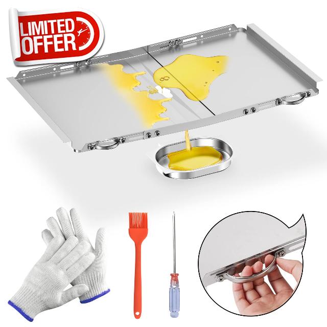 Replacement Grease Tray with Catch Pan for Dyna Glo Grill Replacement Parts