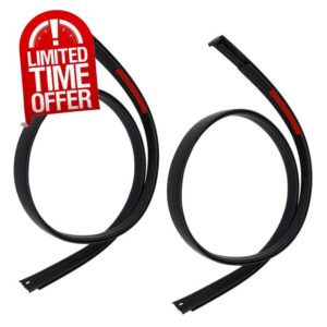Pair Roof Molding Drip Weatherstrips for Toyota Tundra Crewmax 2007-2021 4 Full Doors