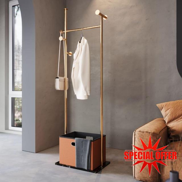 MKOEIY Double Pole garment rack