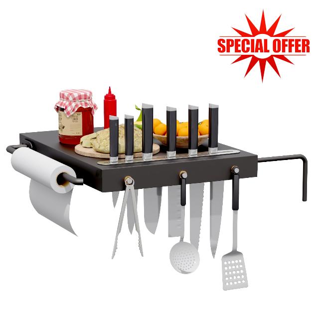 SafBbcue Grill Side Shelf Replacement for Oklahoma Joe's Highland Offset Smoker Grill Accessories