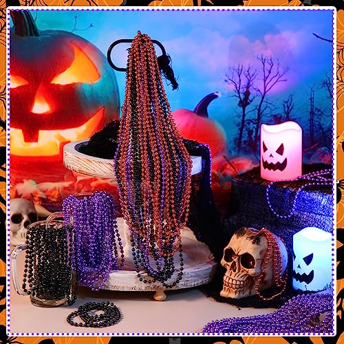 Halloween Beaded Necklace Orange
