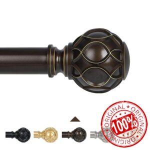 TANGWIN&nbsp;Bronze&nbsp;Curtain Rods for windows 48 to 84 Inch(4-7ft)