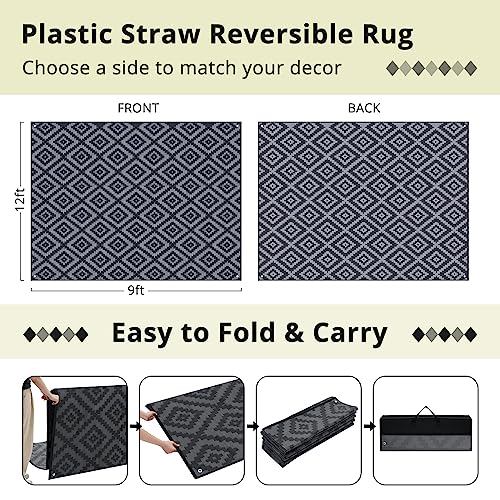 Large Portable Waterproof Indoor Outdoor Camping Rugs Mats Floor Carpet for Patio