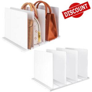Magibag Purse Shelf Organizer Adjustable Plastic Handbag Shelf Dividers for Tote Shopping Grocery Gift Bag Lunch Bags (2)