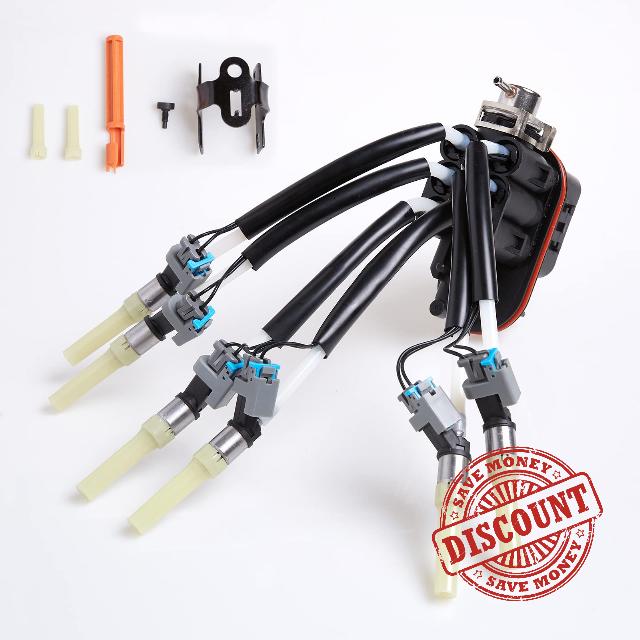 Tykick FJ503 Spider Fuel Injector Replacement For Chevy Silverado 1500 S10 P30 Blazer GMC Sonoma Savana 1500 Safari Jimmy C1500 4.3L V6 Cylinder OEM#17113673 FJ10565 322-04819 12568332 19210688 4G1887