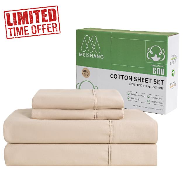 600 Thread Count Cotton Sheets Queen Size