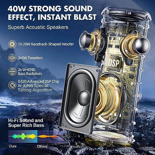 IP67 Waterproof Loud Portable Wireless Outdoor Speaker