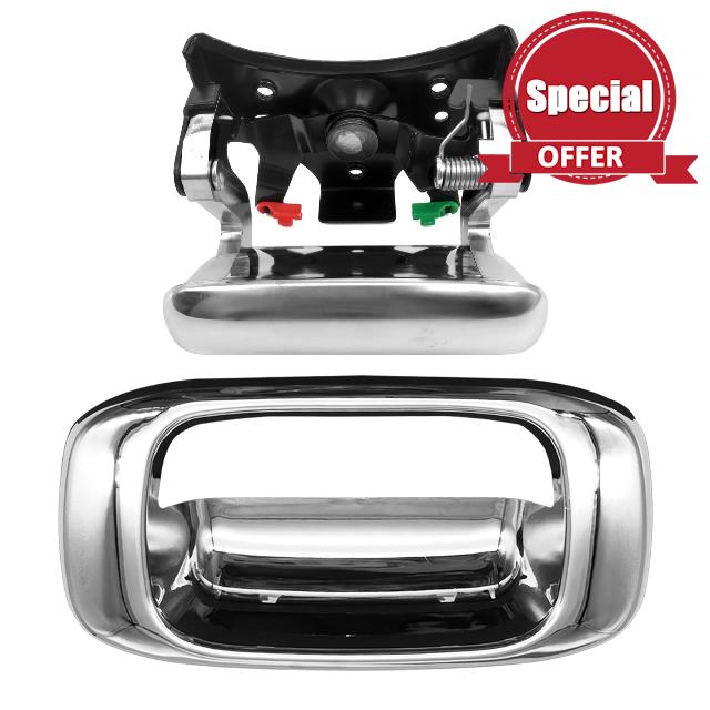 Chrome Tailgate Tail Gate Handle And Bezel